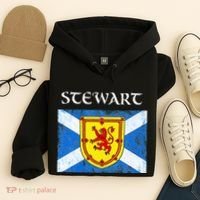 Stewart Clan Scottish Name Scotland Flag Hoodie thumb 4