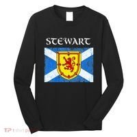 Stewart Clan Scottish Name Scotland Flag Long Sleeve Shirt thumb 0