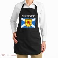 Stewart Clan Scottish Name Scotland Flag Apron thumb 2