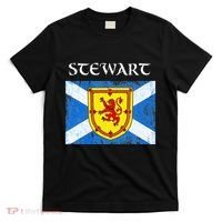 Stewart Clan Scottish Name Scotland Flag T-Shirt thumb 0