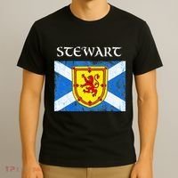 Stewart Clan Scottish Name Scotland Flag T-Shirt thumb 3