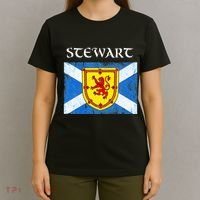 Stewart Clan Scottish Name Scotland Flag T-Shirt thumb 4
