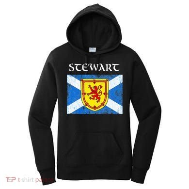 Stewart Clan Scottish Name Scotland Flag Women's Hoodie