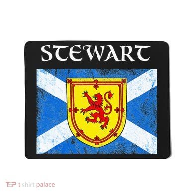 Stewart Clan Scottish Name Scotland Flag Mousepad