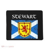 Stewart Clan Scottish Name Scotland Flag Mousepad thumb 0