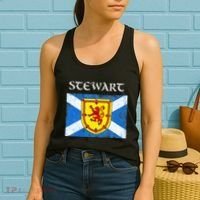 Stewart Clan Scottish Name Scotland Flag Women's Tank Top thumb 2