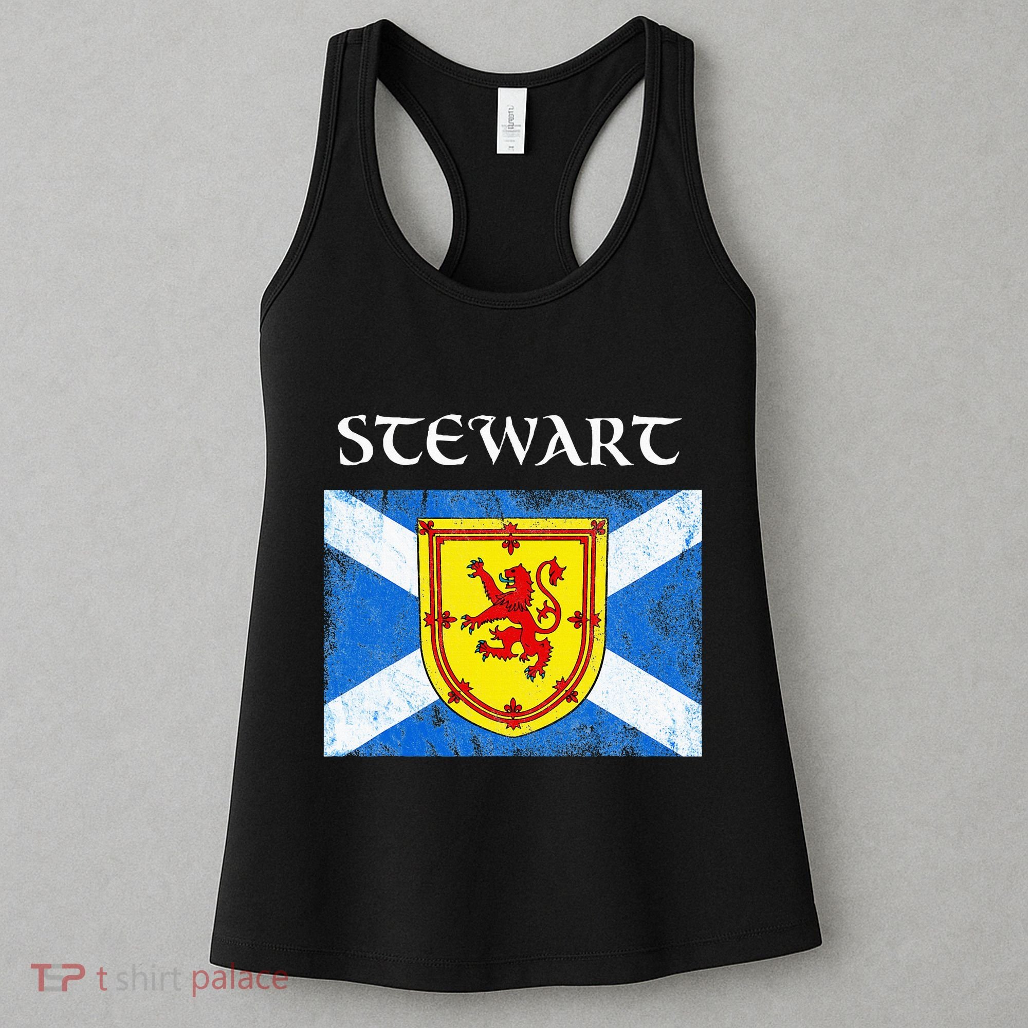 Stewart Clan Scottish Name Scotland Flag Women's Tank Top