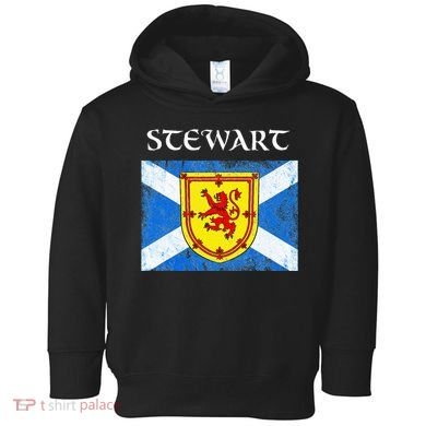 Stewart Clan Scottish Name Scotland Flag Toddler Hoodie