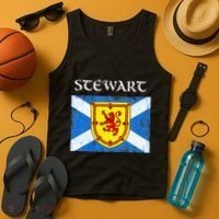 Stewart Clan Scottish Name Scotland Flag Tank Top thumb 4