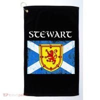 Stewart Clan Scottish Name Scotland Flag Golf Towel thumb 0