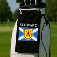 Stewart Clan Scottish Name Scotland Flag Golf Towel thumb 2