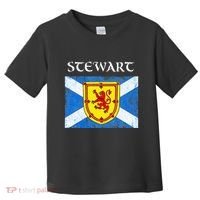 Stewart Clan Scottish Name Scotland Flag Toddler T-Shirt thumb 0