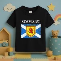 Stewart Clan Scottish Name Scotland Flag Toddler T-Shirt thumb 3