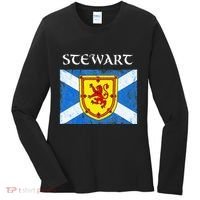 Stewart Clan Scottish Name Scotland Flag Women's Long Sleeve Shirt thumb 0