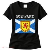 Stewart Clan Scottish Name Scotland Flag Women's T-Shirt thumb 0