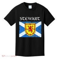 Stewart Clan Scottish Name Scotland Flag Kids T-Shirt thumb 0