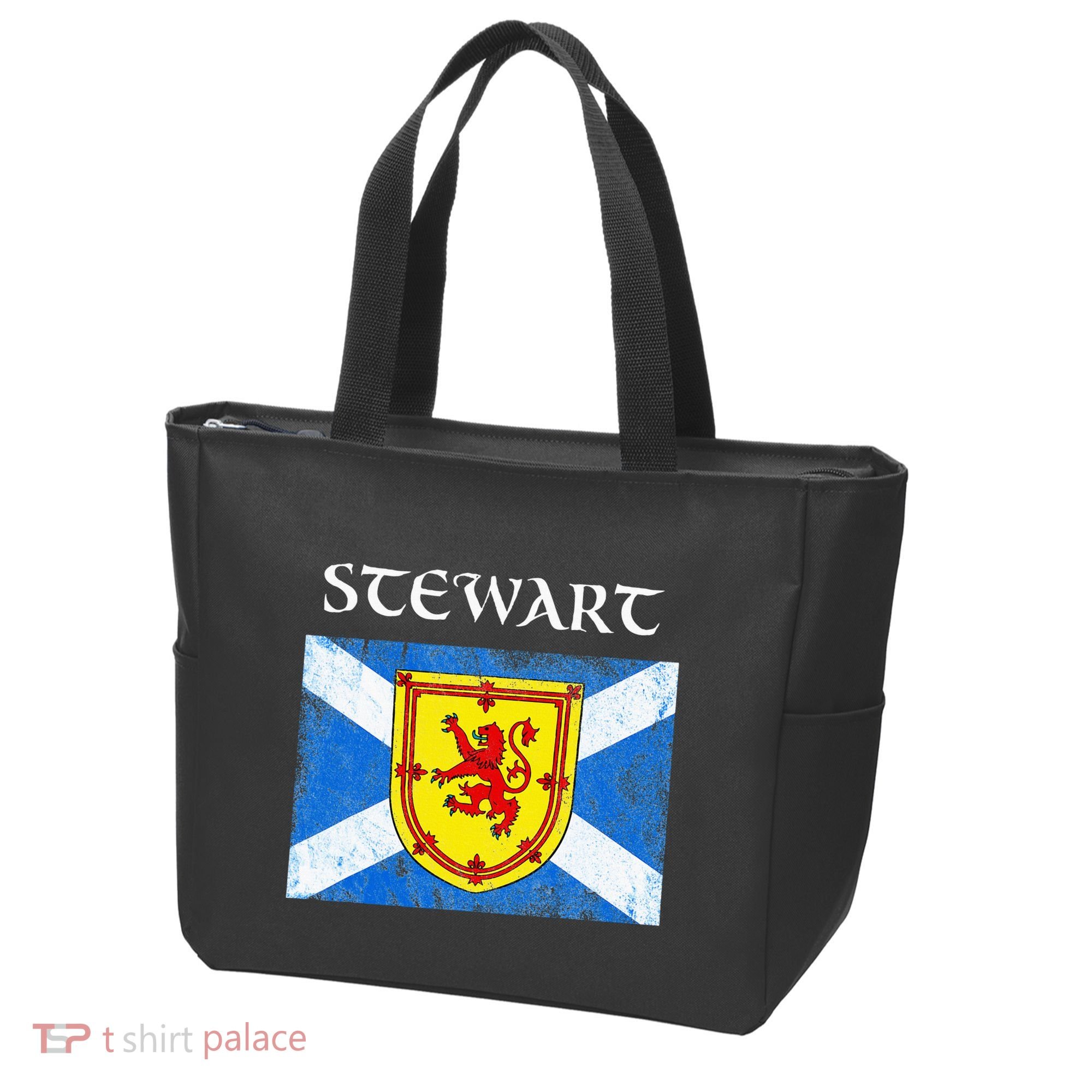 Stewart Clan Scottish Name Scotland Flag Tote Bag