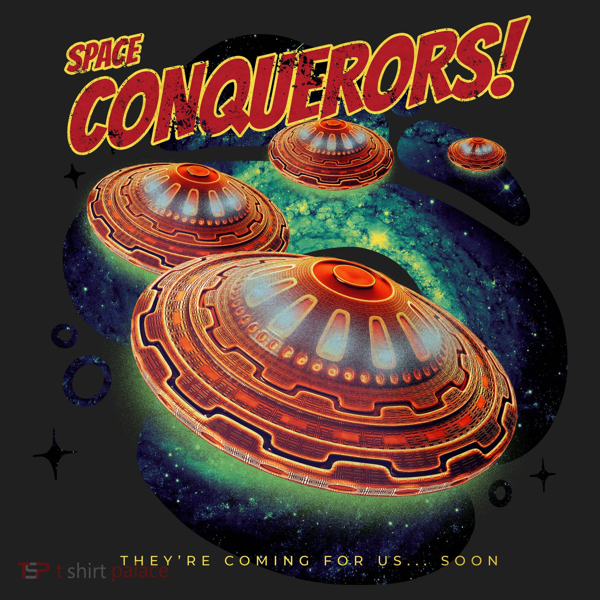 Space Conquerors Golf Towel