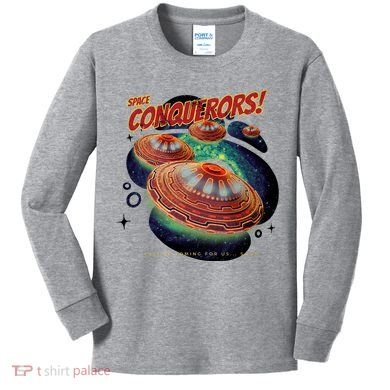 Space Conquerors Kids Long Sleeve Shirt