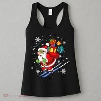 Santa Claus Skiing Christmas Merry Xmas Ski Sport Lovers Women's Tank Top thumb 3