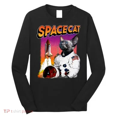 Space Cat Long Sleeve Shirt
