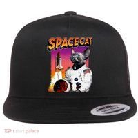 Space Cat Flat Bill Trucker Hat thumb 0