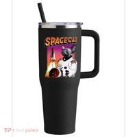 Space Cat 40oz Vacuum Insulated Stainless Steel Travel Tumbler thumb 0