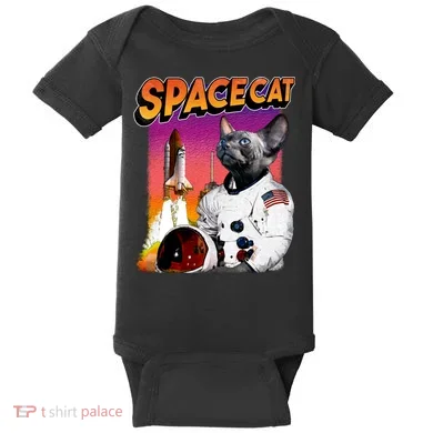 Space Cat Baby Bodysuit