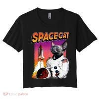 Space Cat Women's Crop Top Tee thumb 0