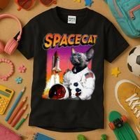 Space Cat Kids T-Shirt thumb 3