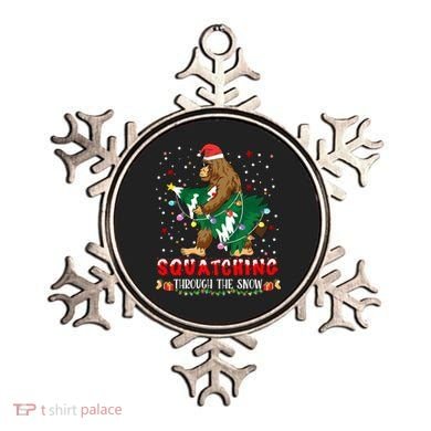 Sasquatch Christmas Squatching Bigfoot Santa Xmas Tree Light Ornament