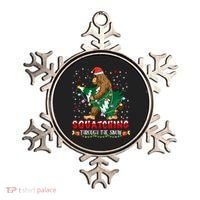 Sasquatch Christmas Squatching Bigfoot Santa Xmas Tree Light Ornament thumb 0