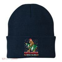 Sasquatch Christmas Squatching Bigfoot Santa Xmas Tree Light Beanie thumb 0