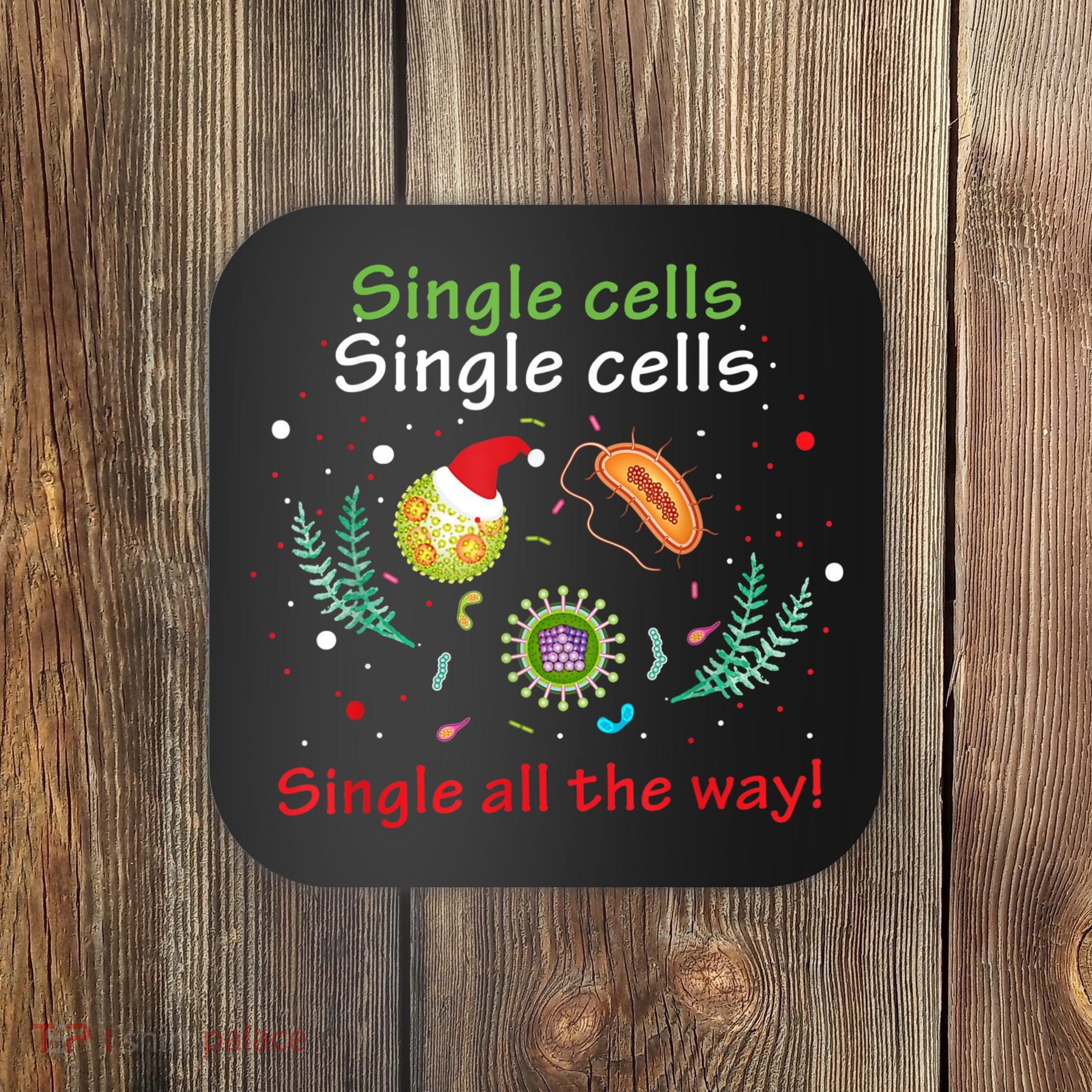 Single Cells Single Cells Science Biology Christmas Coaster