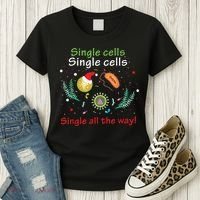 Single Cells Single Cells Science Biology Christmas Women's T-Shirt thumb 3