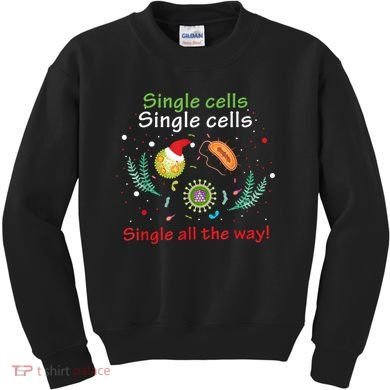 Single Cells Single Cells Science Biology Christmas Kids Sweatshirt