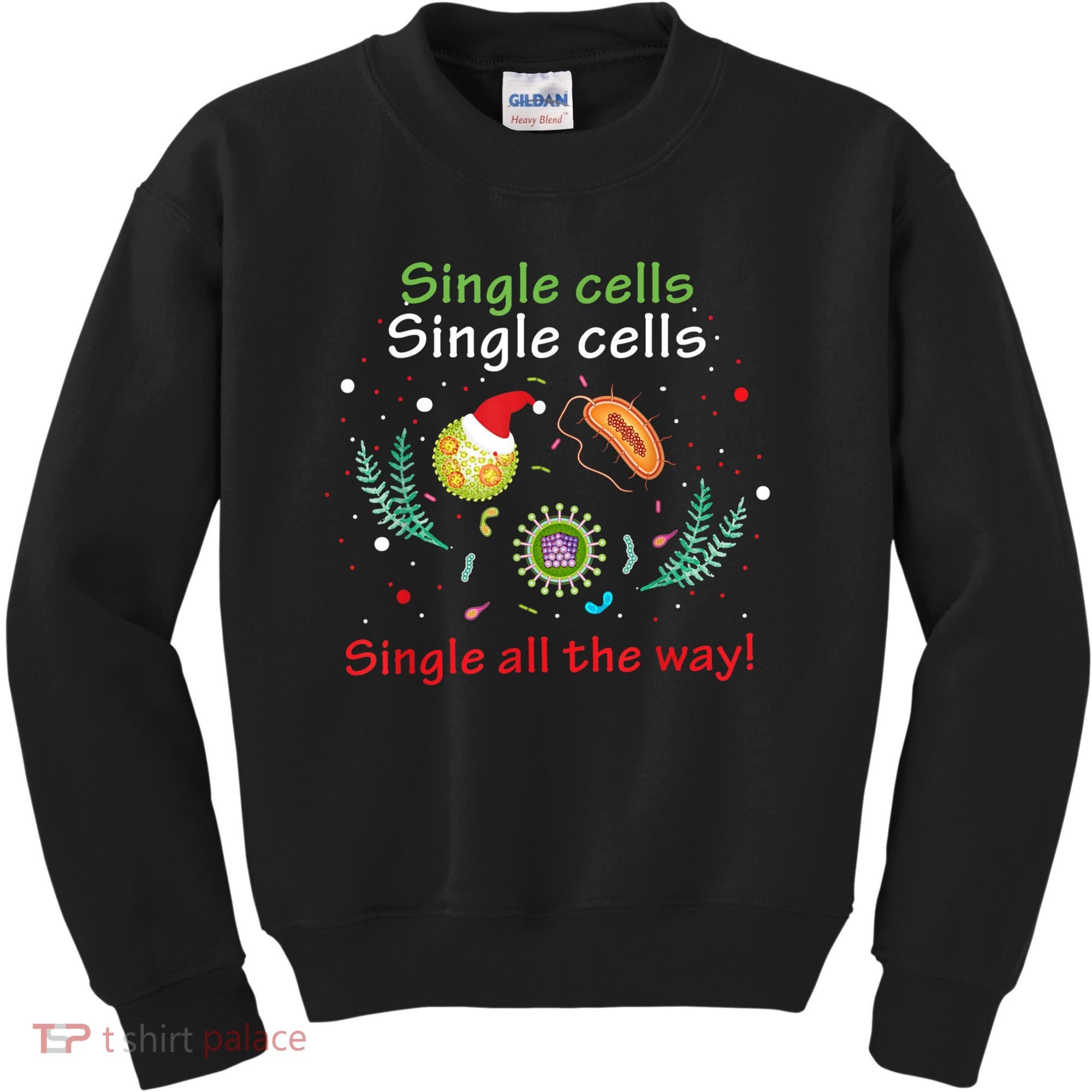 Single Cells Single Cells Science Biology Christmas Kids Sweatshirt