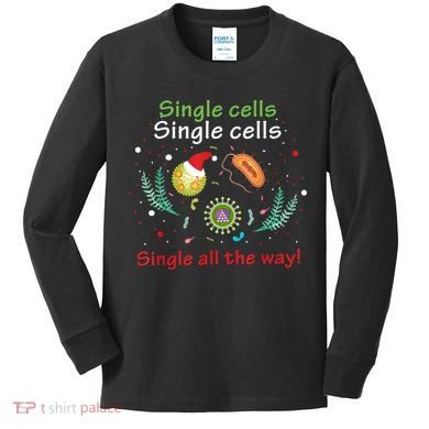 Single Cells Single Cells Science Biology Christmas Kids Long Sleeve Shirt
