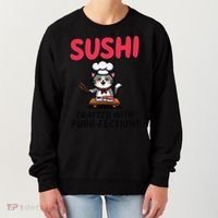 Sushi Cat  Sushi Roll Japanese Food Preppy Cat Women's Sweatshirt thumb 0