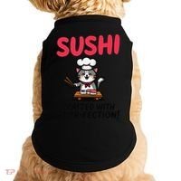 Sushi Cat  Sushi Roll Japanese Food Preppy Cat Doggie Tank thumb 0