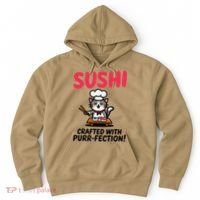 Sushi Cat  Sushi Roll Japanese Food Preppy Cat Hoodie thumb 0