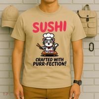 Sushi Cat  Sushi Roll Japanese Food Preppy Cat T-Shirt thumb 6