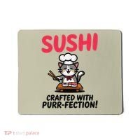 Sushi Cat  Sushi Roll Japanese Food Preppy Cat Mousepad thumb 0