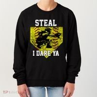 Softball Catcher Steal I Dare Ya Funny Player Gift Women's Sweatshirt thumb 0