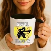 Softball Catcher Steal I Dare Ya Funny Player Gift Coffee Mug thumb 3