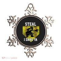 Softball Catcher Steal I Dare Ya Funny Player Gift Ornament thumb 0