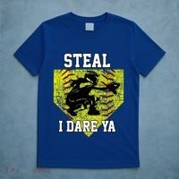 Softball Catcher Steal I Dare Ya Funny Player Gift T-Shirt thumb 5