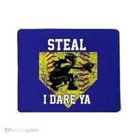 Softball Catcher Steal I Dare Ya Funny Player Gift Mousepad thumb 0
