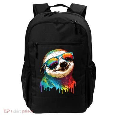 Sloth Colorful Sloth Outfit Sloth Lover Backpack
