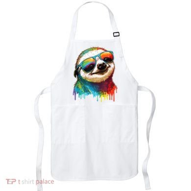 Sloth Colorful Sloth Outfit Sloth Lover Apron